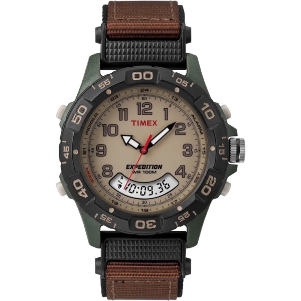 Relógio masculino Timex T45181 Expedition Resin Combo Marrom/Verde - Pulseira de Nylon