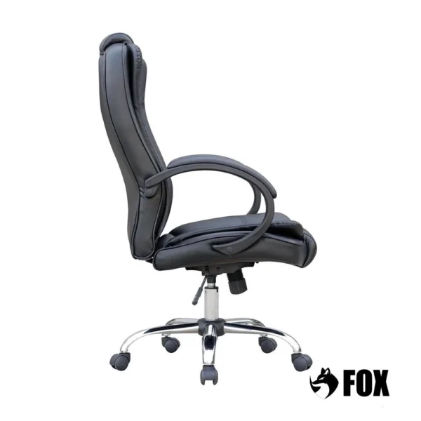 Cadeira de Escritório Presidente Base Cromada com Rodinha Fox Racer Preta - UT-C300 - Image 6