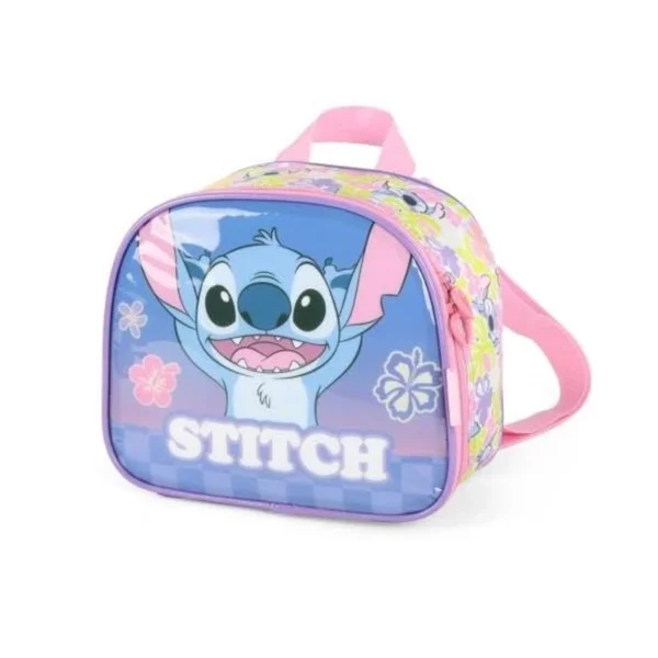 Kit Mochila Infantil Lilo e Stitch Rosa Rodinhas Grande - Image 4