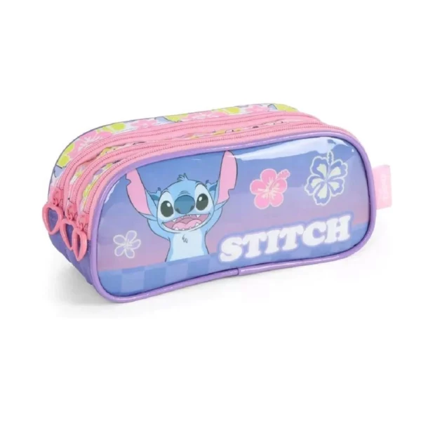 Kit Mochila Infantil Lilo e Stitch Rosa Rodinhas Grande - Image 5